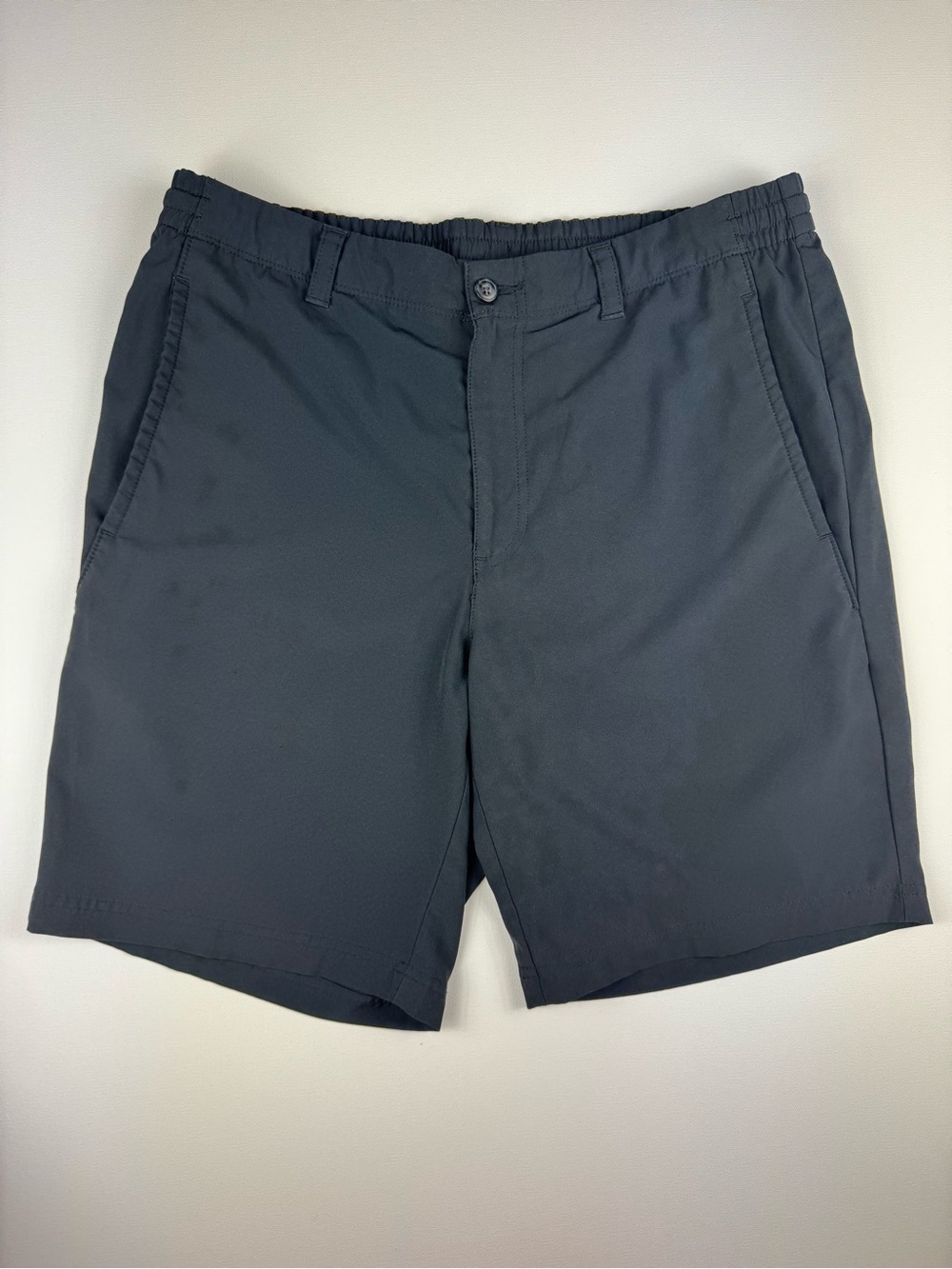 PGA TOUR Men’s Golf Shorts Black Stretch Performance Drawstring 9” Inseam 34”